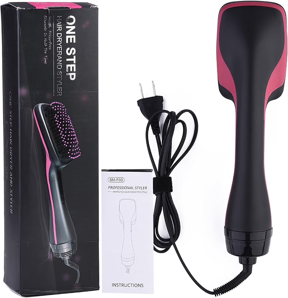 Jungle Wave 2-in-1 Hair Dryer Brush with Negative Ion Technology